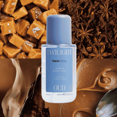 Face Facts voňavá hmla na vlasy a telo, Hair & Body Mist – Twilight Oud, 240 ml