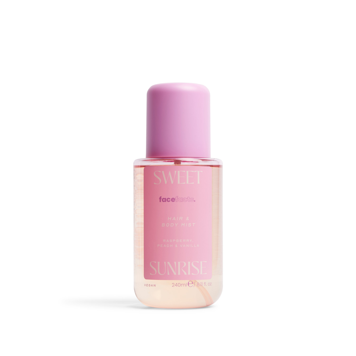Face Facts voňavá hmla na vlasy a tělo, Hair & Body Mist - Sweet Sunrise, 240ml