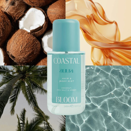 Face Facts voňavá hmla na vlasy a tělo, Auura Hair & Body Mist - Coastal Bloom, 240ml