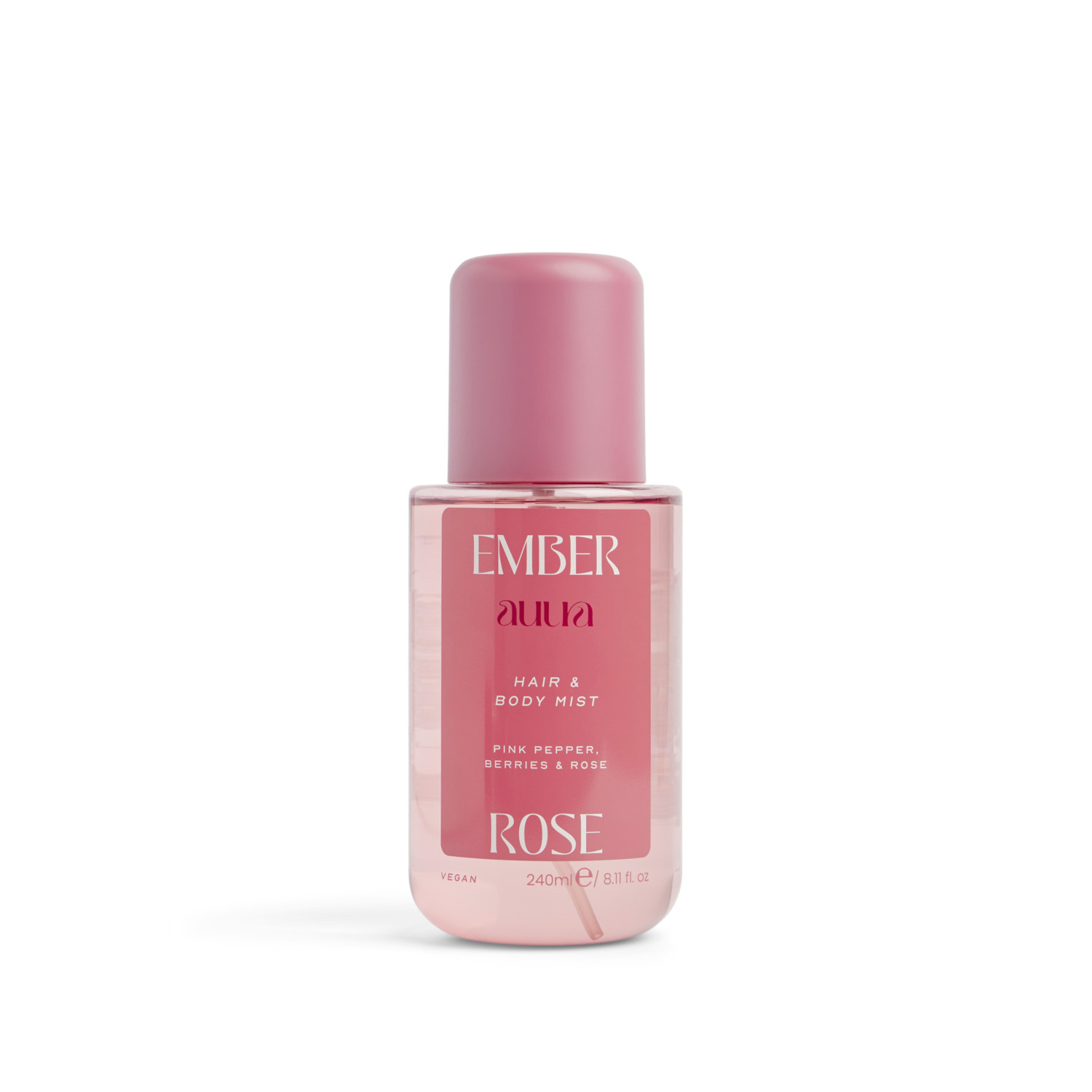 Face Facts voňavá hmla na vlasy a telo, Auura Hair & Body Mist – Ember Rose, 240 ml