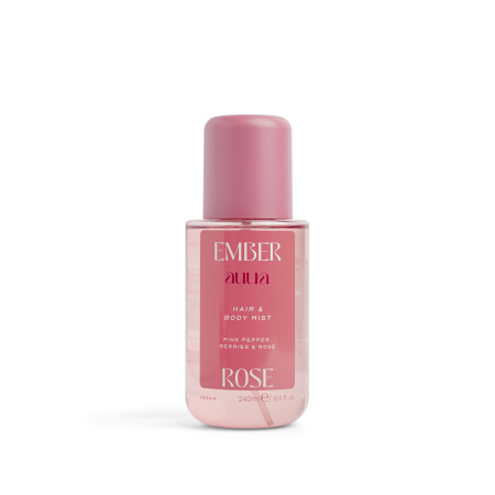 Face Facts voňavá hmla na vlasy a telo, Auura Hair & Body Mist – Ember Rose, 240 ml
