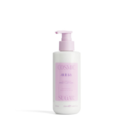 Face Facts trblietavé telové mlieko, Auura Shimmer Body Lotion – Cosmic Sugar, 250 ml