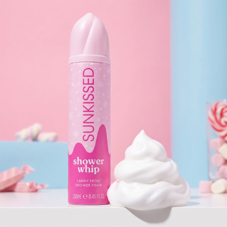 Sunkissed šľahačková sprchová pena Shower Whip Candy Frost, 250 ml