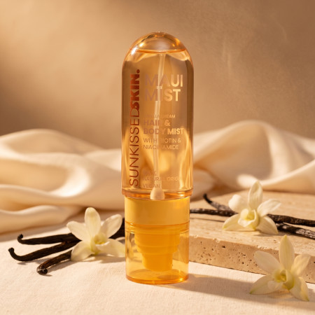 Sunkissed mlha do vlasů a na tělo s Biotinem a niacinamidem, Maui Mist Vanilla Dream, 90ml