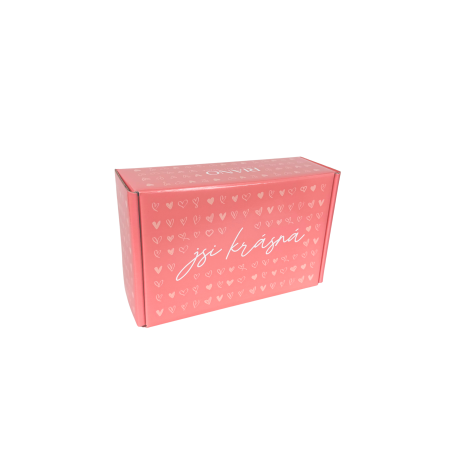 Dárková krabice - box - Jsi krásná, růžová malá
