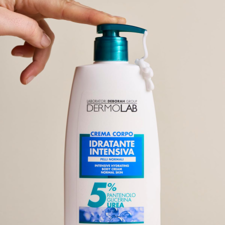 DermoLab intenzívne hydratačný telový krém s panthenolom a ureou, 400 ml