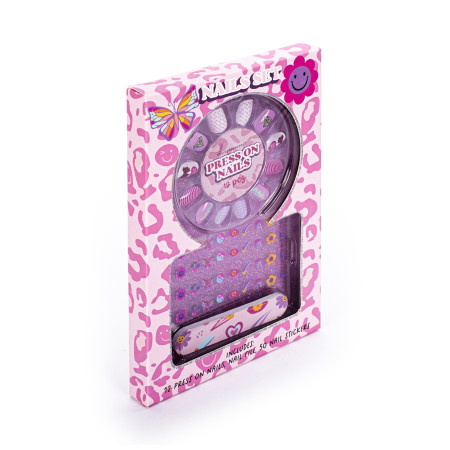 Tri Coastal darčeková sada na nechty vo vianočnom balení, Nails Set – Purple, 1 ks