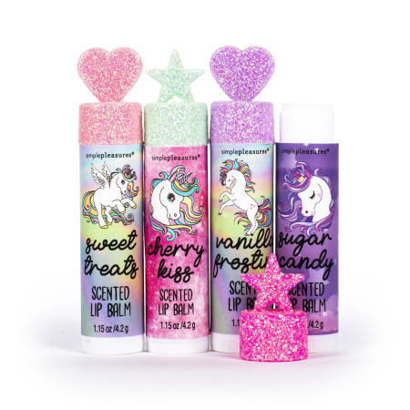 Tri Coastal darčeková sada balzamov na pery s kakaovým maslom vo vianočnom balení, Cute Lip Balm
