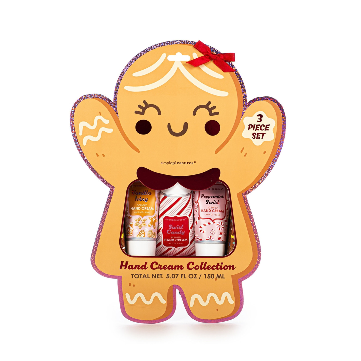 Tri Coastal darčeková sada krémov na ruky vo vianočnom balení Perníček, Hand Cream Collection, 3x50ml