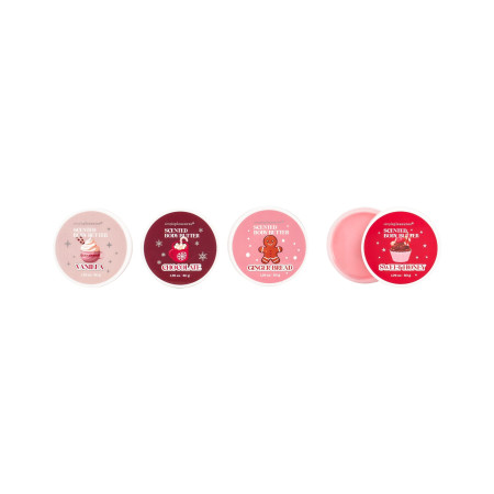 Tri Coastal vianočná darčeková sada voňavých telových masiel v kovovej krabičke, Body Butter Set