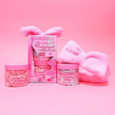 Sunkissed darčeková sada, Candy Frost Whipped Soap and Butter Collection, 3 ks