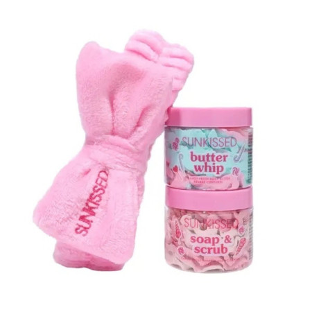 Sunkissed darčeková sada, Candy Frost Whipped Soap and Butter Collection, 3 ks