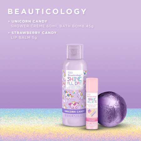 Baylis & Harding darčeková sada Beauticology Rainbow Pencil Case Gift Set, 3ks