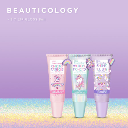 Baylis & Harding darčeková sada Beauticology Beauty Lip Gloss Trio Gift Set, 3 × 8 ml