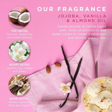 Baylis & Harding darčeková sada, Jojoba, Vanilla & Almond Oil Gift Wrapped Pamper Set, 3ks