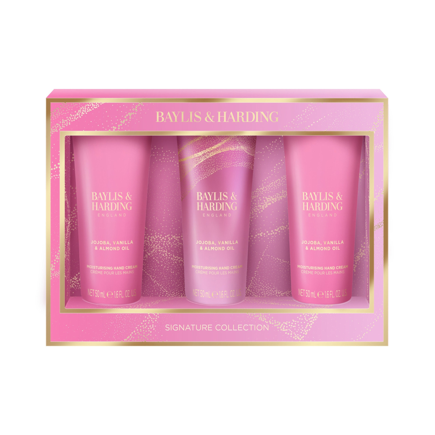 Baylis & Harding darčeková sada, Jojoba, Vanilla & Almond Oil Luxury Hand Treats Set, 3ks