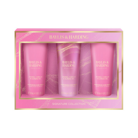 Baylis & Harding darčeková sada, Jojoba, Vanilla & Almond Oil Luxury Hand Treats Set, 3ks