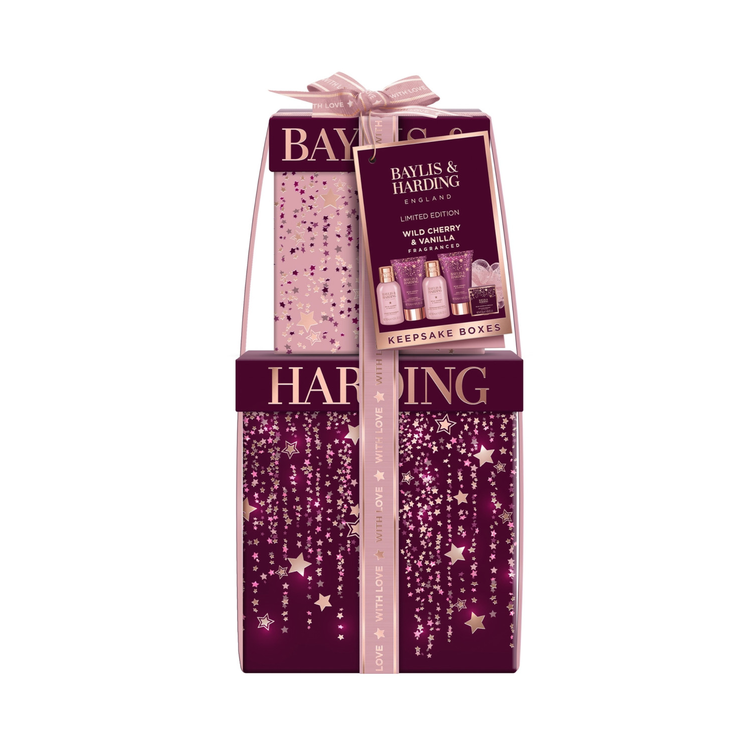 Baylis & Harding darčeková sada, Wild Cherry & Vanilla Luxury Pamper Present Gift Set, 6ks