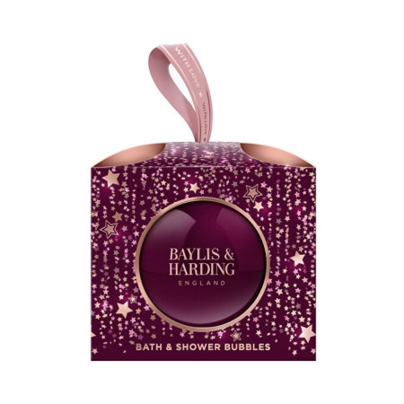 Baylis & Harding pena do kúpeľa, Wild Cherry & Vanilla Festive Bauble Gift, 250ml
