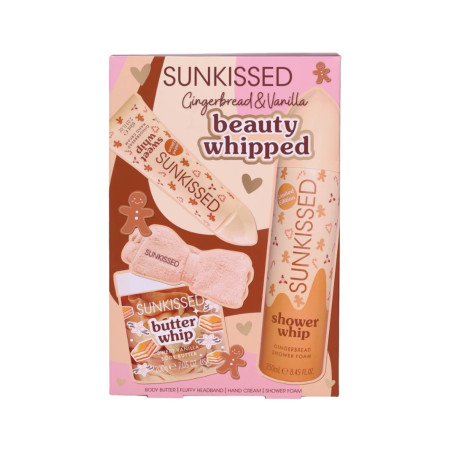 Sunkissed darčeková sada Gingerbread & Vanilla Beauty Whipped, 4ks