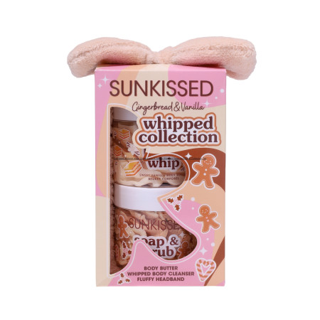 Sunkissed darčeková sada, Gingerbread & Vanilla Whipped Soap and Butter Collection, 3ks