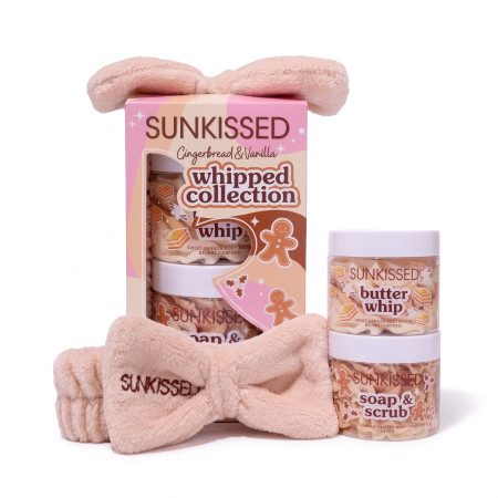 Sunkissed darčeková sada, Gingerbread & Vanilla Whipped Soap and Butter Collection, 3ks