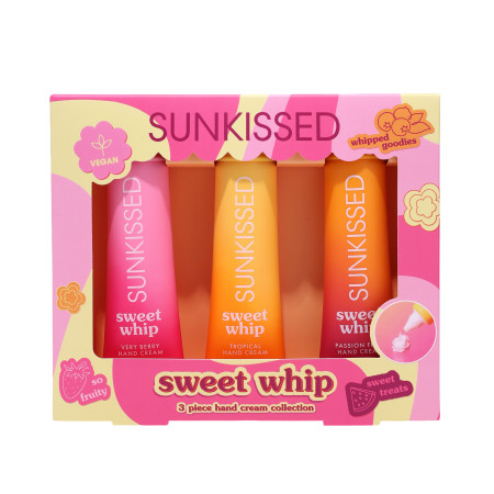 Sunkissed darčeková sada šľahaných krémov na ruky Sweet Whip, 3ks