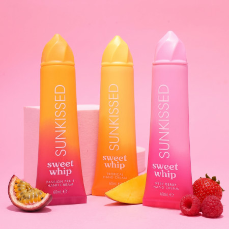 Sunkissed darčeková sada šľahaných krémov na ruky Sweet Whip, 3ks