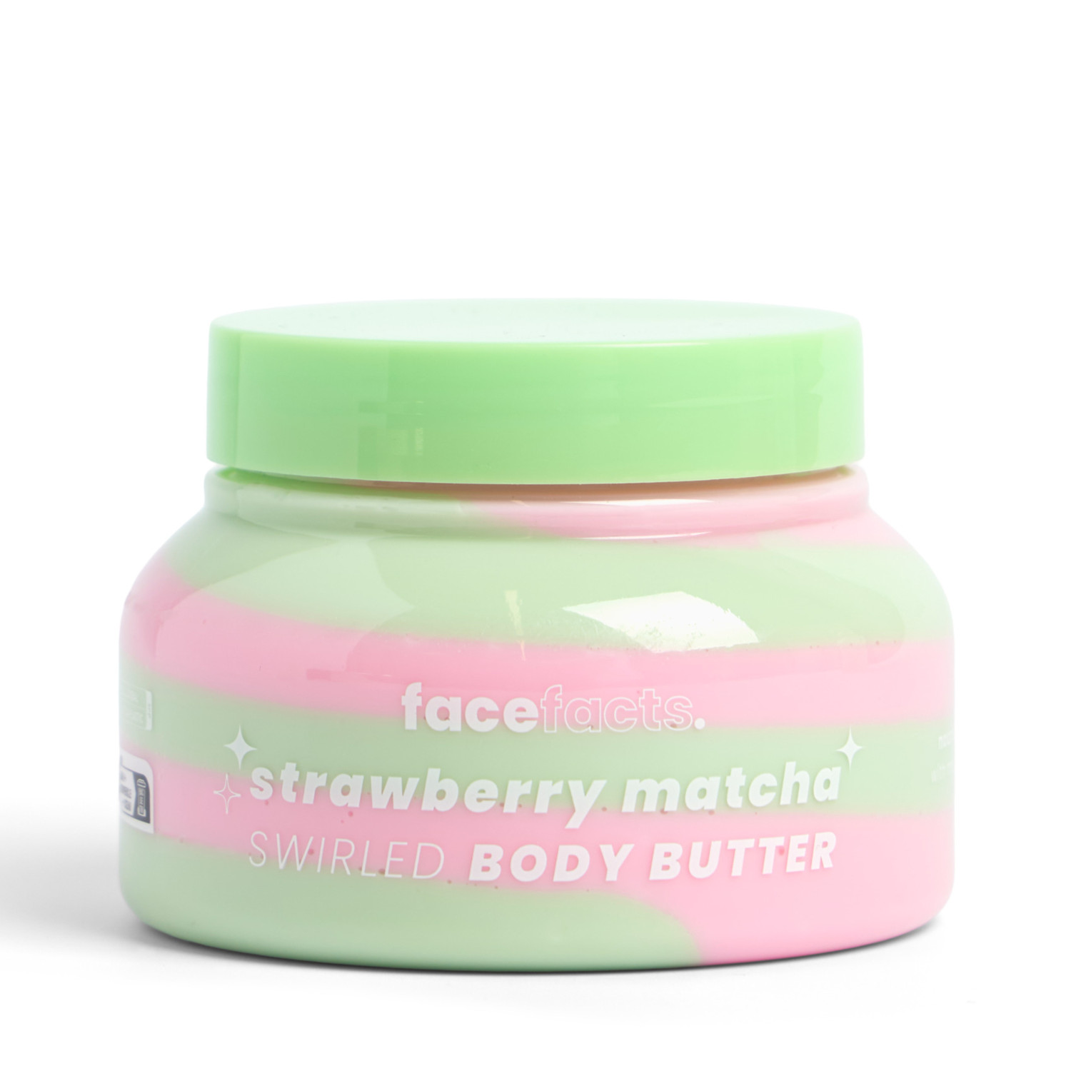 Face Facts dvojfarebné telové maslo, Strawberry Matcha, 250g