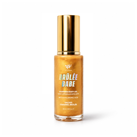 Yes Studio trblietavý olej na telo, Shimmer Body Oil Salted Caramel Brulee, 50ml