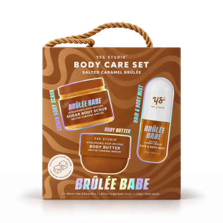 Yes Studio darčeková sada Salted Caramel Brulee Body Care Set, 3ks