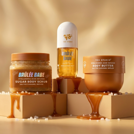 Yes Studio darčeková sada Salted Caramel Brulee Body Care Set, 3ks