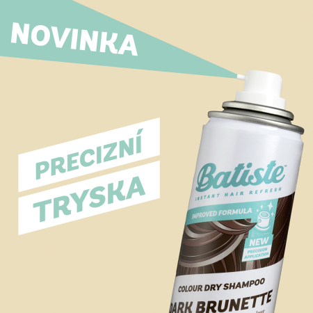 Batiste suchý šampón pre tmavo hnedé vlasy, 200ml