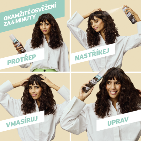 Batiste suchý šampón pre tmavo hnedé vlasy, 200ml