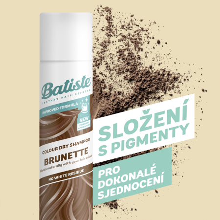 Batiste suchý šampón pre stredne hnedé vlasy, 200ml