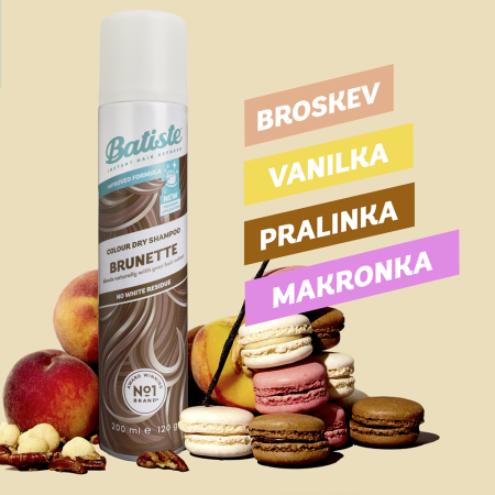 Batiste suchý šampón pre stredne hnedé vlasy, 200ml