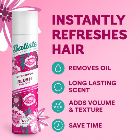 Batiste suchý šampón Blush, 200ml